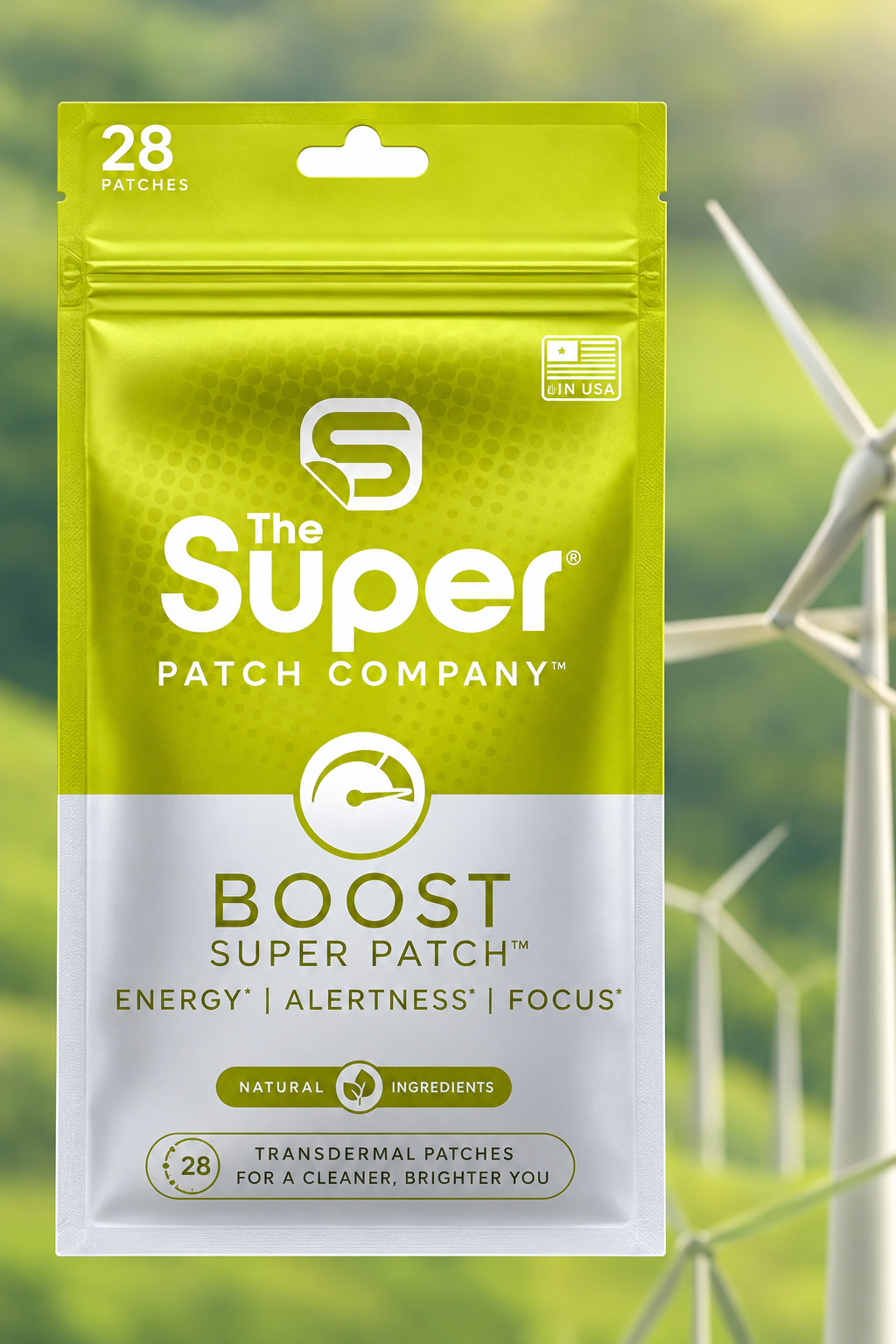 ''Super Patch" BOOST. Energy and vigor